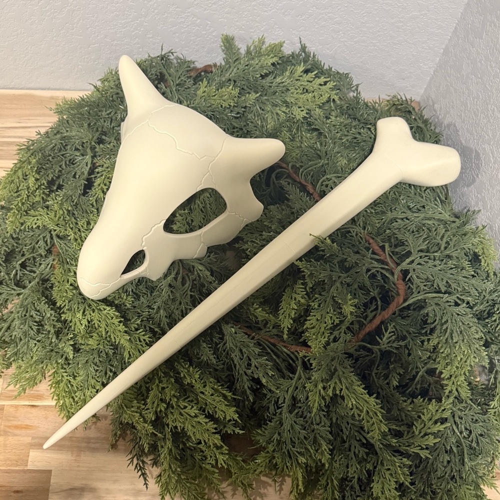 Pokémon Cubone Cosplay Mask and Bone